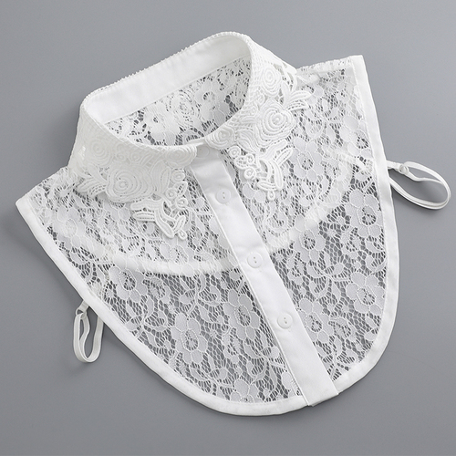 新款假领子女百搭假领春秋冬季蕾丝透气休闲衬衣假衣领花边娃娃领