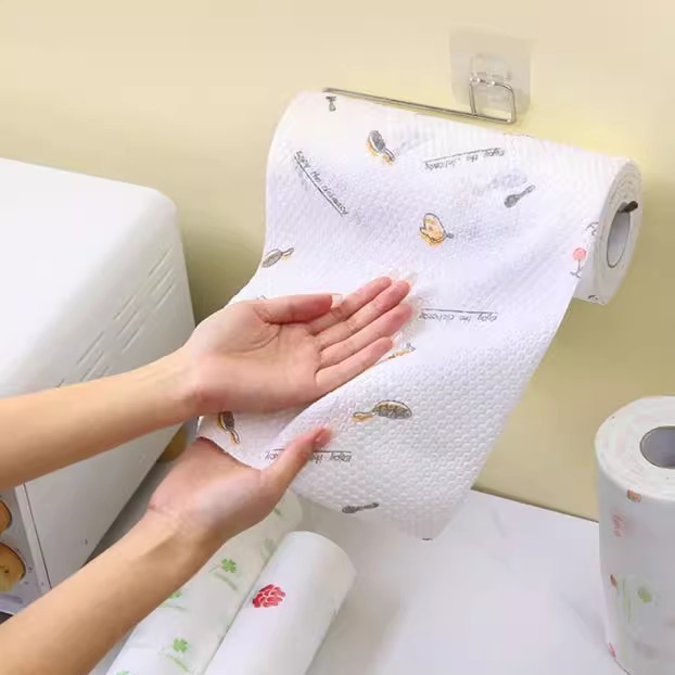 Kitchen Paper Towels, Oil-Absorbing and Water-Absorbing Paper, Hand Wipes, Lazy Rags, Dry and Wet Dual-Use Wipes, Dishcloths for Removing Stains