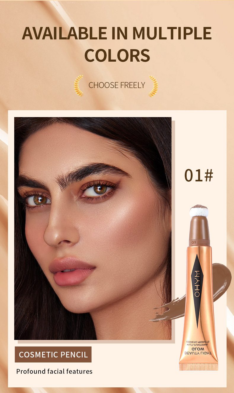 Stick illuminante multifunzionale per viso e naso, contouring e fard, penna per il trucco multiuso._voghion.com