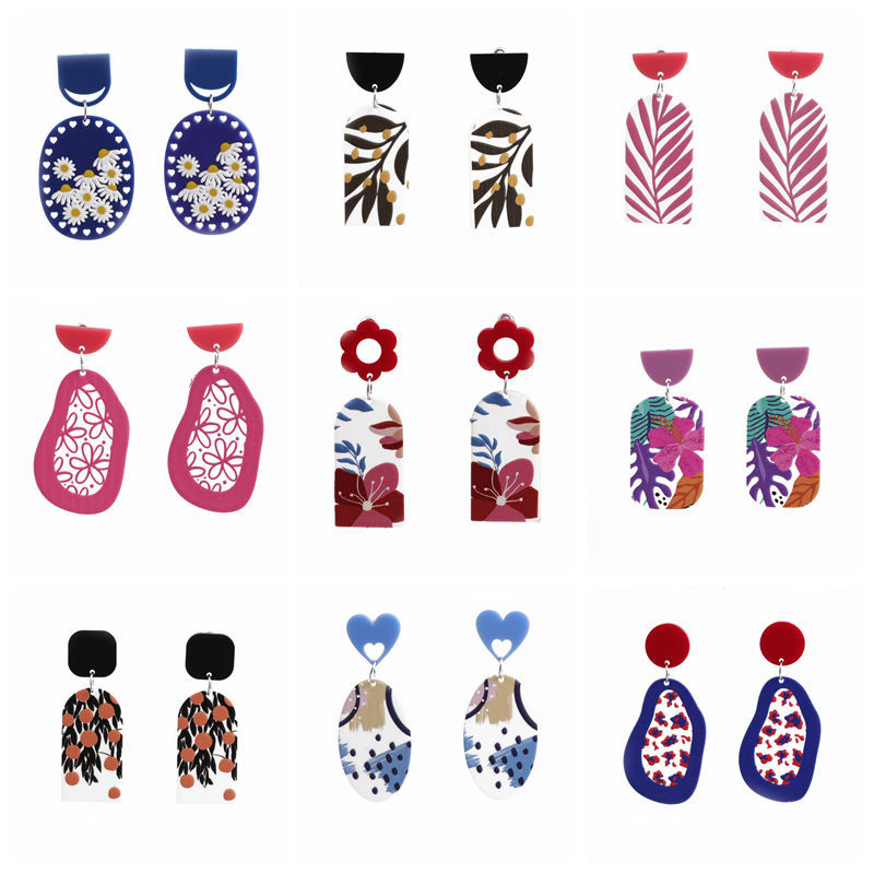 Foot Fashion Arylic No Inlaid Earrings display picture 4