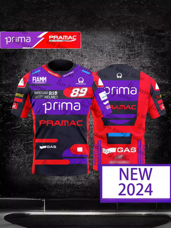 [in stock Now] Cross-border European and American New F1 Racing Men's and Women's Motorcycle Race Mercedes Crewneck Breathable T-shirt