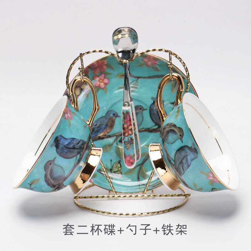 China de hueso taza de café de estilo europeo traje creativo Taza de cerámica de gama alta exquisito pequeño lujo británico juego de té de la tarde