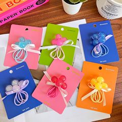 兒童閃粉糖果色圓球頭繩花束髮圈高彈力扎馬尾繞繞皮筋不傷發發繩