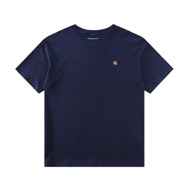 Carharttカハートk87小標純色工装ポケット半袖男女潮牌ゆるい丸首カップルtシャツ|undefined