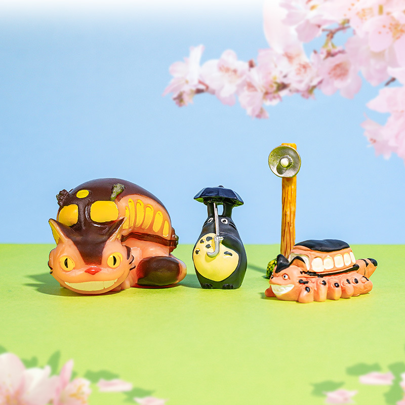 Adornos de escenas pequeñas al por mayor, farolas creativas, peceras, paisajismo, ciruela pequeña, luna pequeña, micro paisaje, señal de estación de arroz antes del río