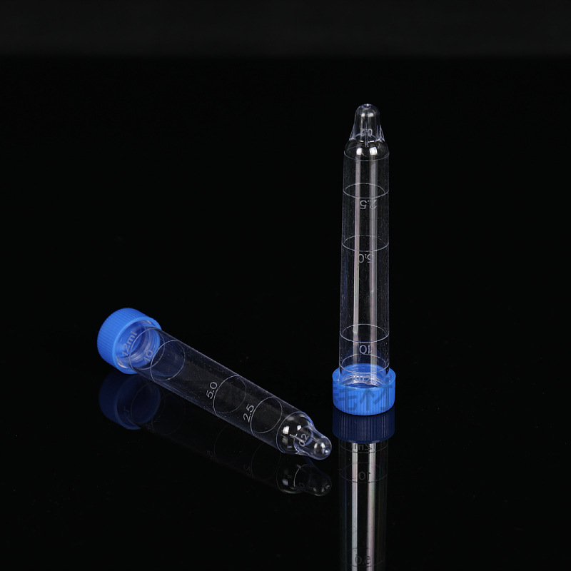 尿沉渣管尿液检查采集管采样12ml螺旋口试管