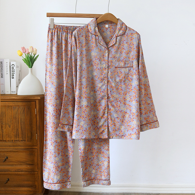 Printing Design Casual Style Home Women's Casual Printing Rayon Printing Pants Sets Pajama Sets