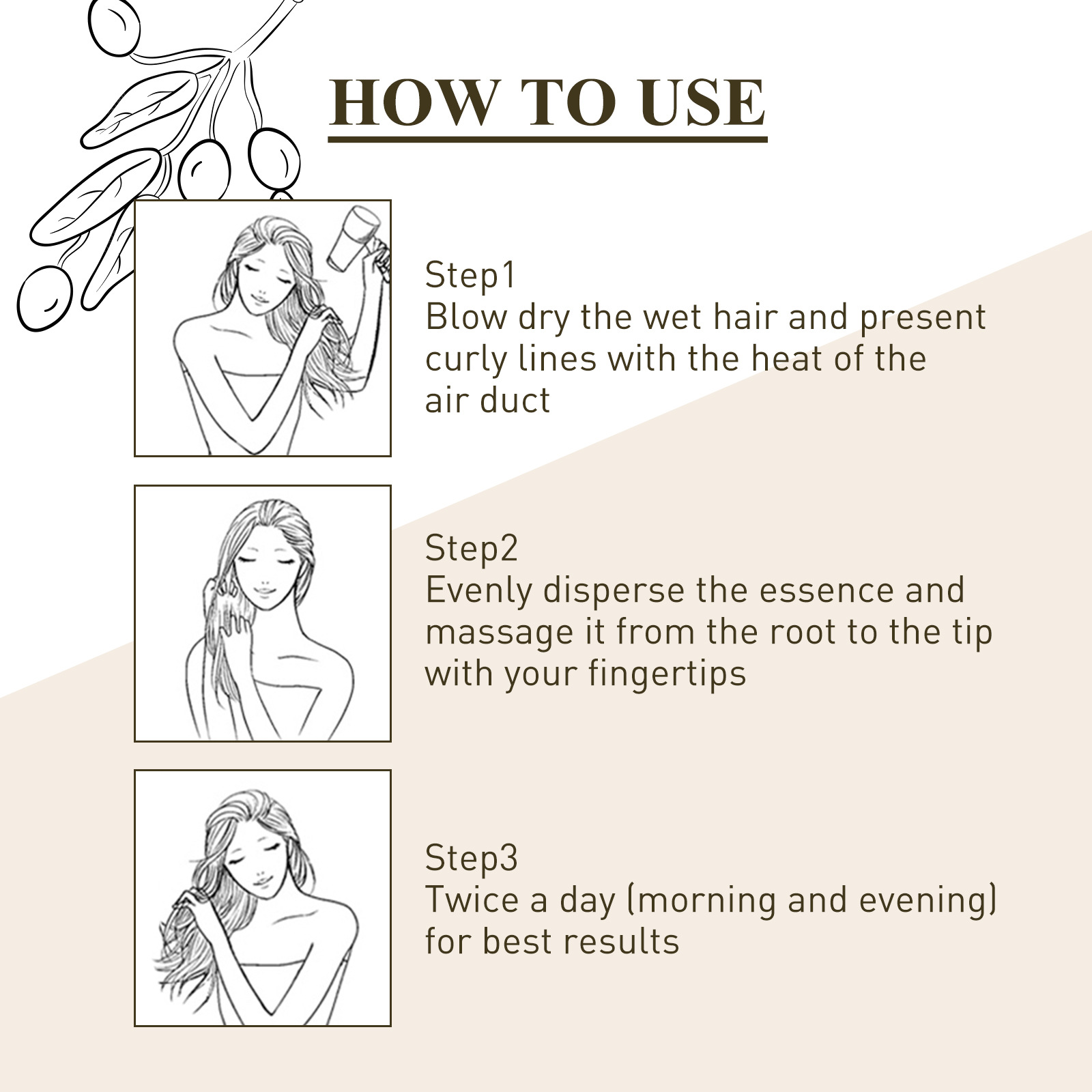 EELHOE Essenz für dickes Haar repariert stumpfe und harte Haarwurzeln, Kopfhautmassage, Pflege für dickes Haar, ätherisches Öl_voghion.com