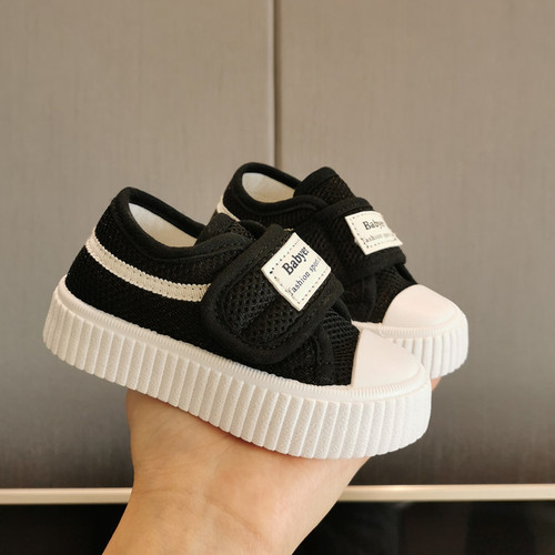 Spring and autumn white shoes mesh breathable children's shoes 1-6 years old male and female baby shoes sneakers canvas shoes sports shoes