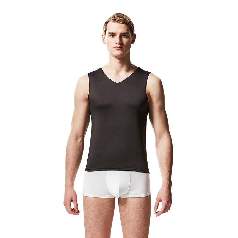 Phantom Black-wide V-neck