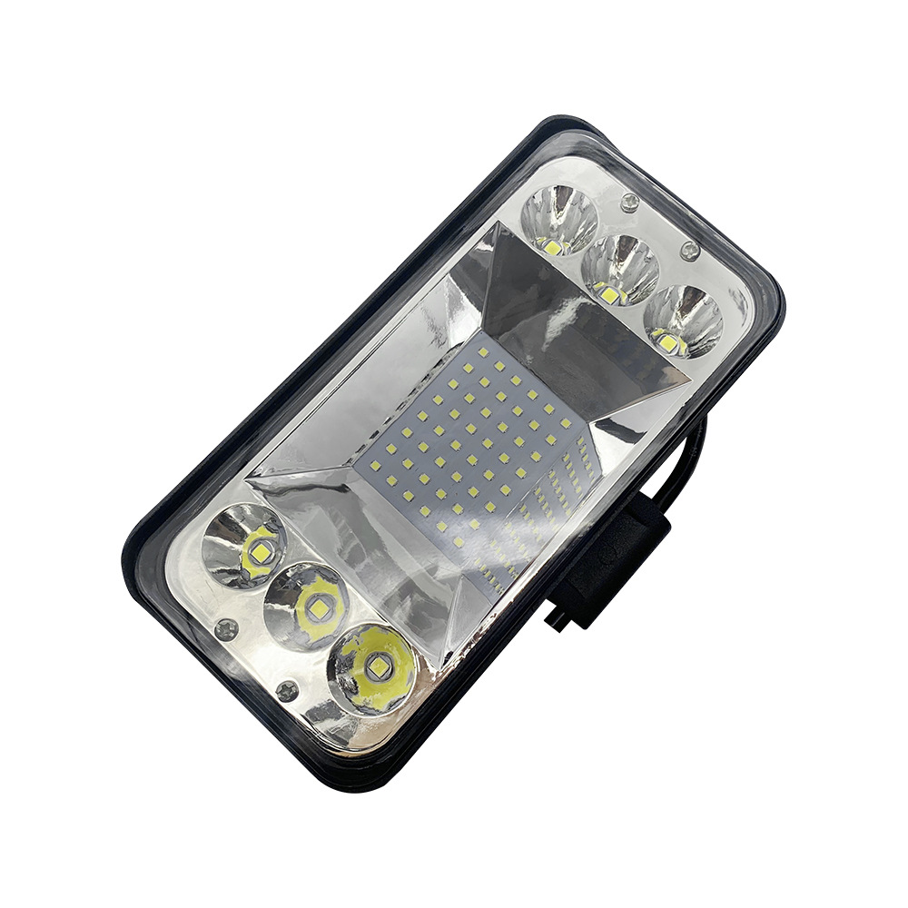 Luz de trabajo LED para coche Luz de techo de vehículo todoterreno brillante de 9 pulgadas Luz de inspección Luz de modificación de coche Luz de parachoques delantera Spotlight transfronterizo