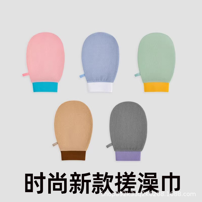 強力な泥をこする単層バスタオル、粗い砂、薄いバスタオル、男性と女性専用、肌を傷つけないバスボール、バスアーティファクト|undefined