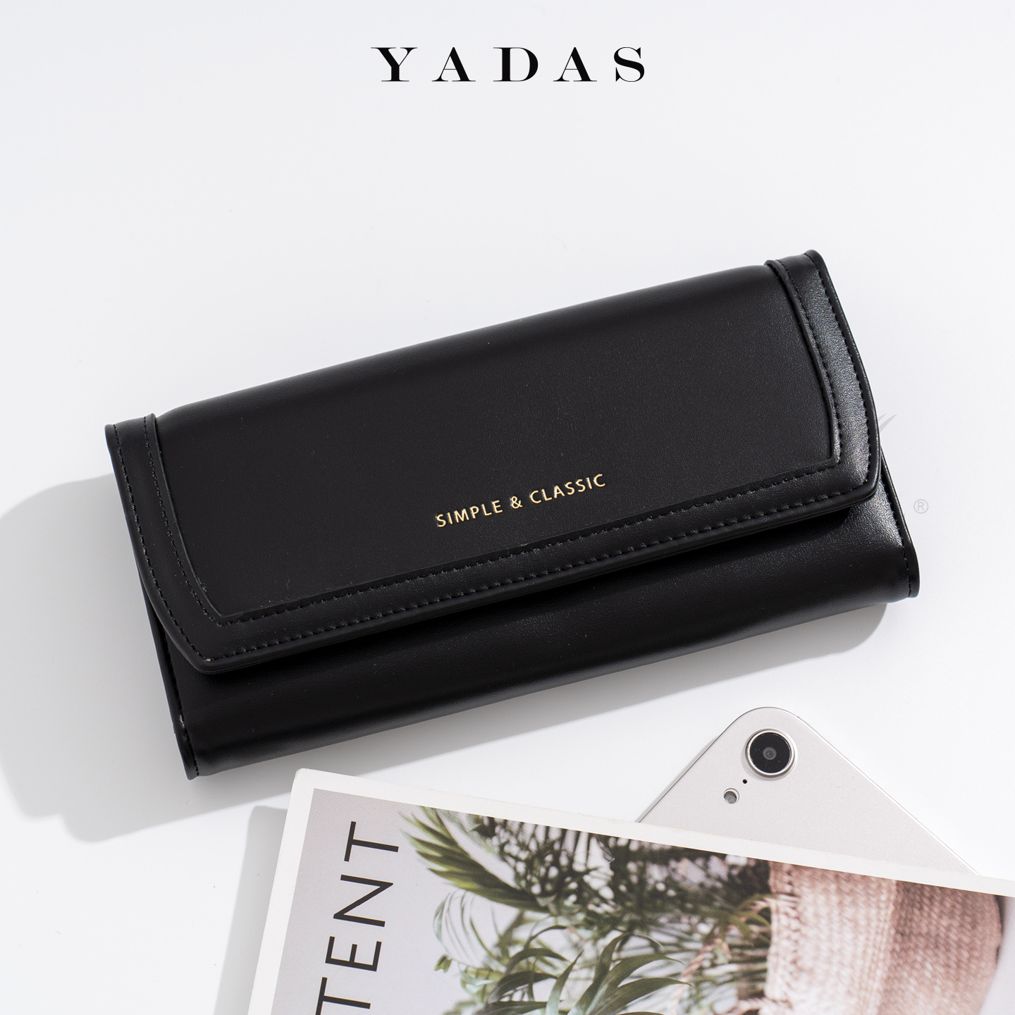 Monedero japonés simple, monedero maduro plegable para mujeres, nuevo nicho