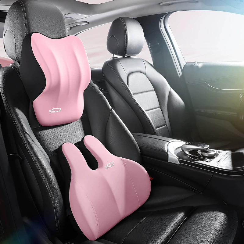 Подушка для поясницы и подголовник для автомобиля 2025 New Rabbit Ears Diatom Space Cotton Memory Foam, офисная подушка для поясницы