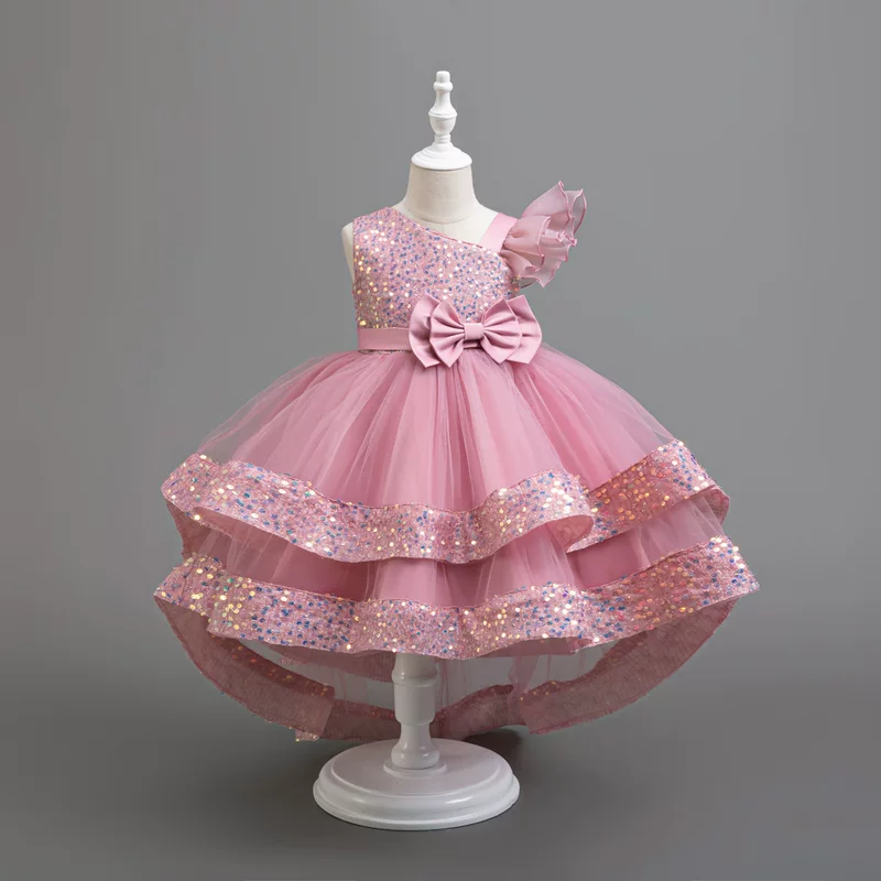 Small princess costume, nail sequins, shiny soft cloth