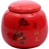 Factory direct selling wholesale ceramics saffron red tea tank medicine powder pink powder cans, candy jar sealing storage tanks