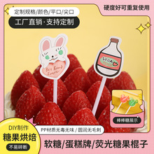 空心棒棒糖塑料棒食品级白色DIY蛋糕插牌糖棍甜品棒源头工厂直供