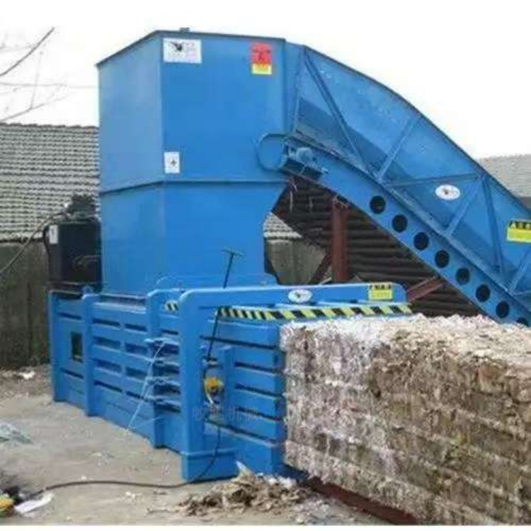 120吨卧式塑料薄膜打包机废纸下角料打包机全自动卧式打包机价格