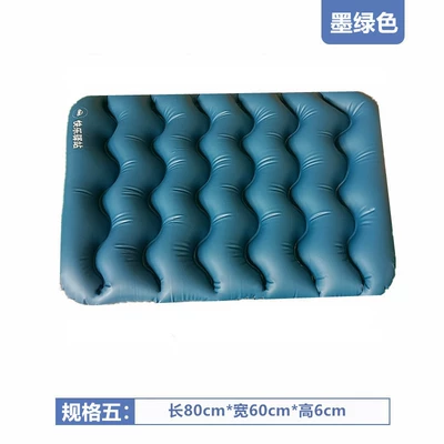 Vehicle-mounted inflatable bed — Special Trunk Heightening Air Mattress - dark-green-trunk-booster-pad-8060-6cm-1-repair-kit
