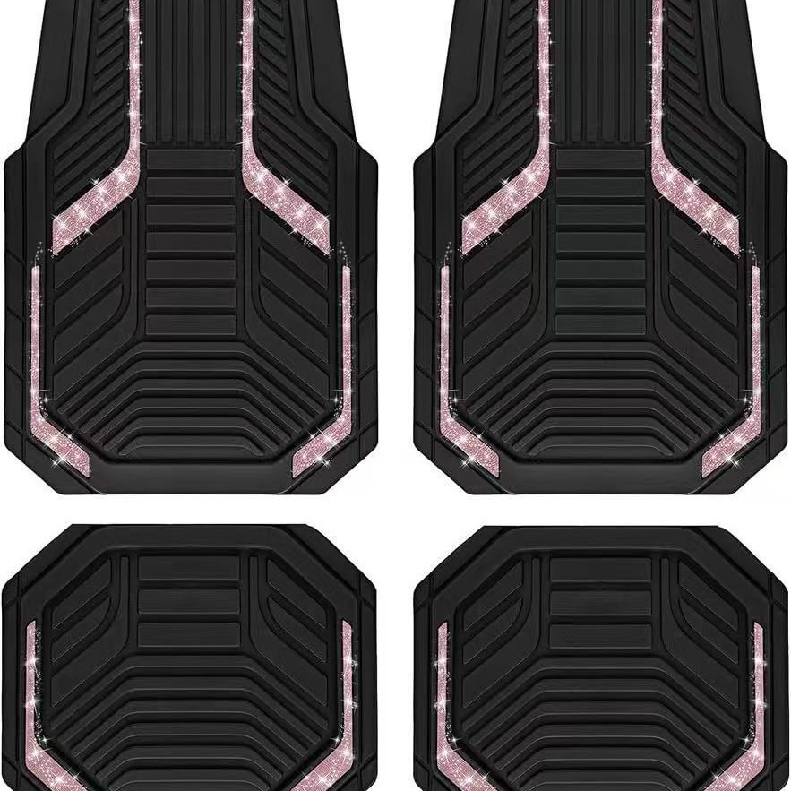 Cross-border Amazon simple crystal velvet car floor mats, wear-resistant, dirt-resistant, dust-proof, easy to maintain, can be shipped on behalf of customers