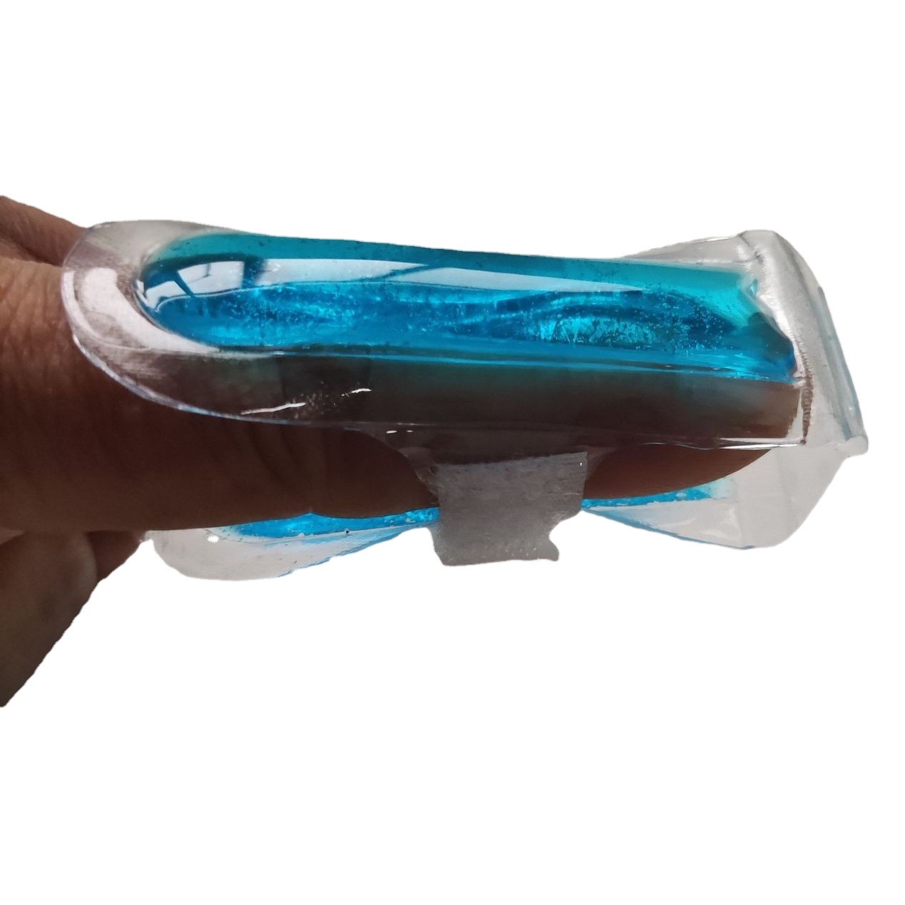8cm de largo gel de PVC terapia de Salud Médica gel bolsa de hielo compresa fría y caliente en forma de palillos clip de la manga del dedo