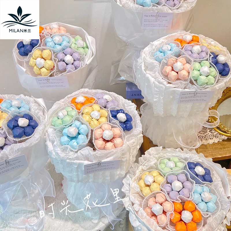 Día DE LOS NIÑOS Lollipop flor hueso snack Candy Bouquet embalaje arreglo de flores fijo artefacto hecho a mano material de bricolaje