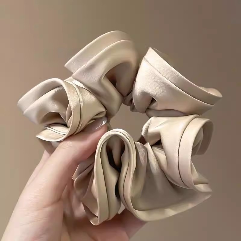 2026 nuevo estilo coreano super grande anillo de pelo intestino grande niñas de alto nivel de sensación de cabello de flores cuerdas de cabello de cordón de goma adornos para el cabello