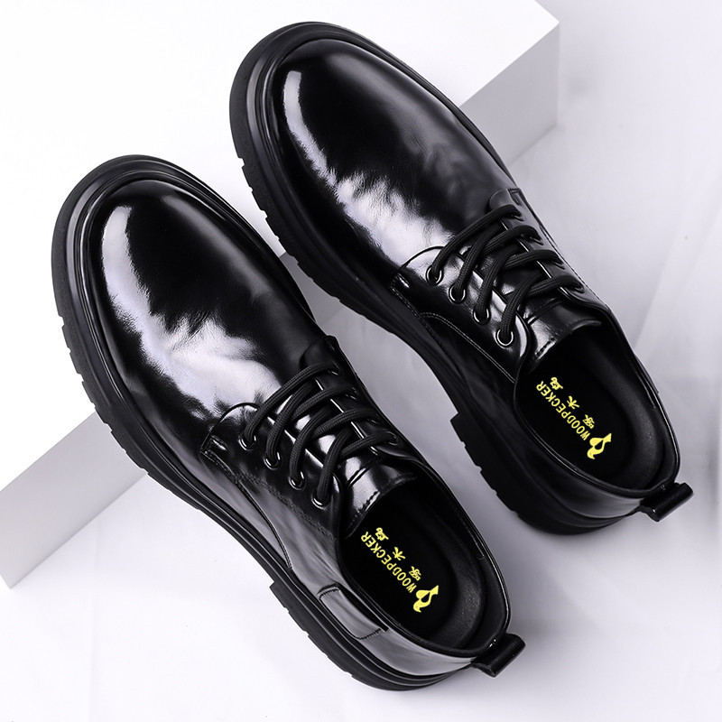Classic British Style Formal Leather Shoes For Men Office Wear_voghion.com