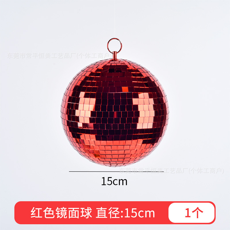 6 - 30cm reflejador de vidrio espejo bola de Navidad decoración para el hogar bola de mosaico escenario discoteca