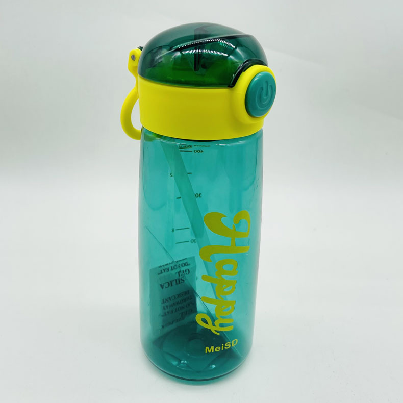 Meishangde espacio taza juventud color vitalidad taza de plástico feliz paja taza de agua escala taza fabricante portátil