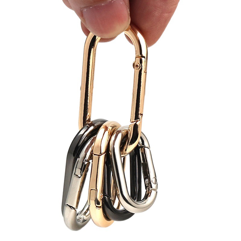 Hardware de equipaje denier anillo de resorte anillo de huevo hebilla accesorios metal anillo abierto aleación de zinc Oval primavera hebilla multi-Especificación