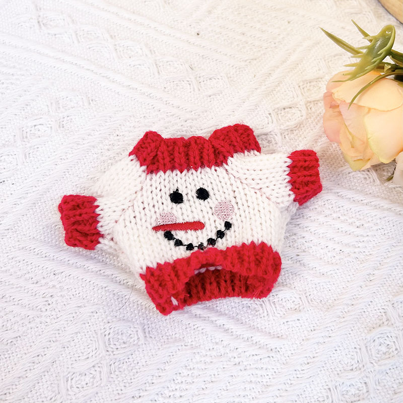 15cm ciego caja pull paño suéter pantalones macaron labubu colgante muñeca suéter Año Nuevo suéter lindo