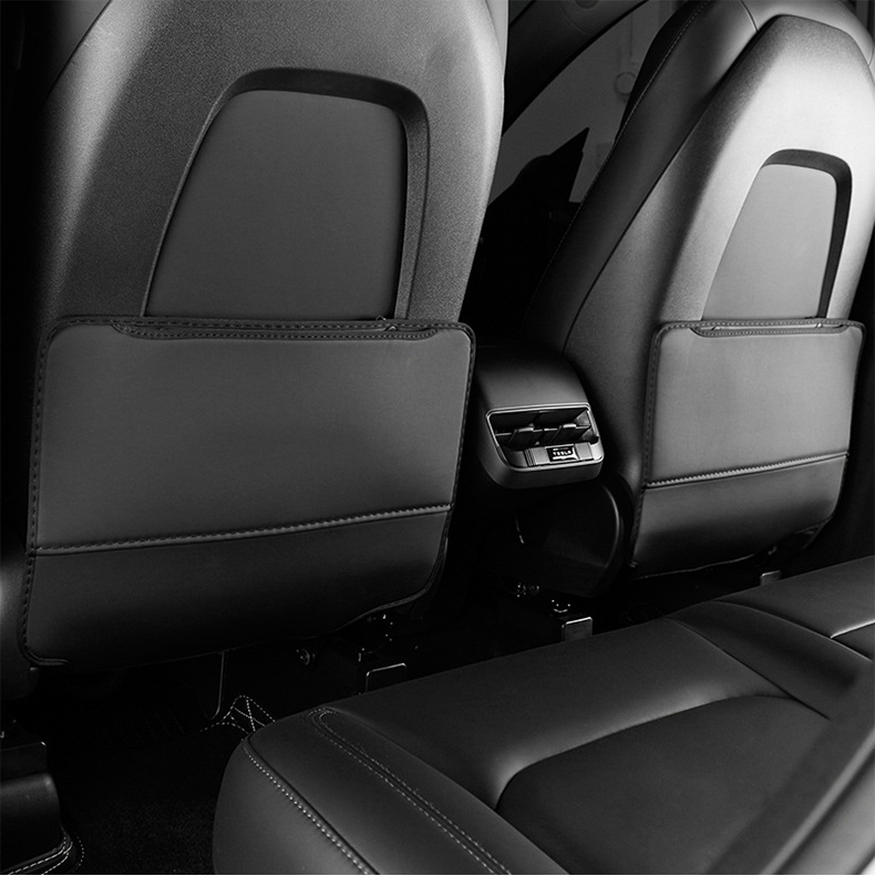 Suitable for Tesla Model Y/3 New Version 3-Seat Anti-Kick Pad Rear Seat Back Protective Pad All-Inclusive Accessories