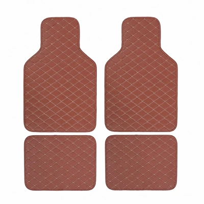 Universal Foot Pad: trade car carpets, Amazon cross-border - brown-protruding-head-black