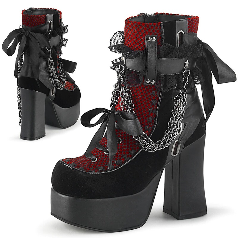 2022 Amazon Independent Station Cross-Border Export New Gothic European and American Retro Thick Heel Thick Sole Large Size Women's Short Boots