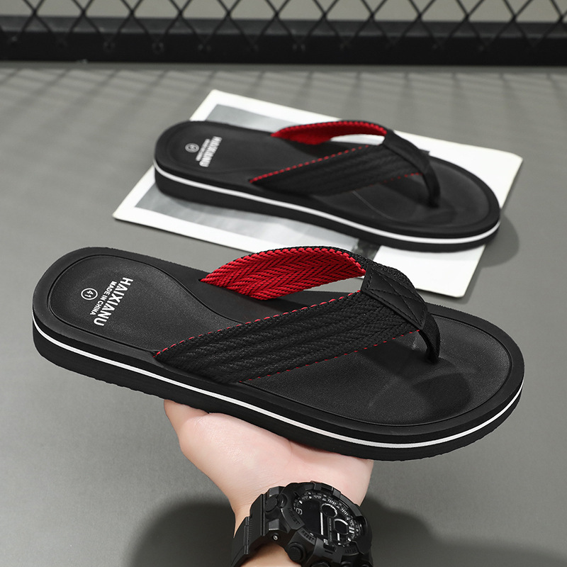 [Suministro exclusivo transfronterizo] Chanclas de verano para hombres, zapatillas de talla grande con sensación de alta gama, chanclas ligeras, antideslizantes, desodorantes y resistentes al desgaste