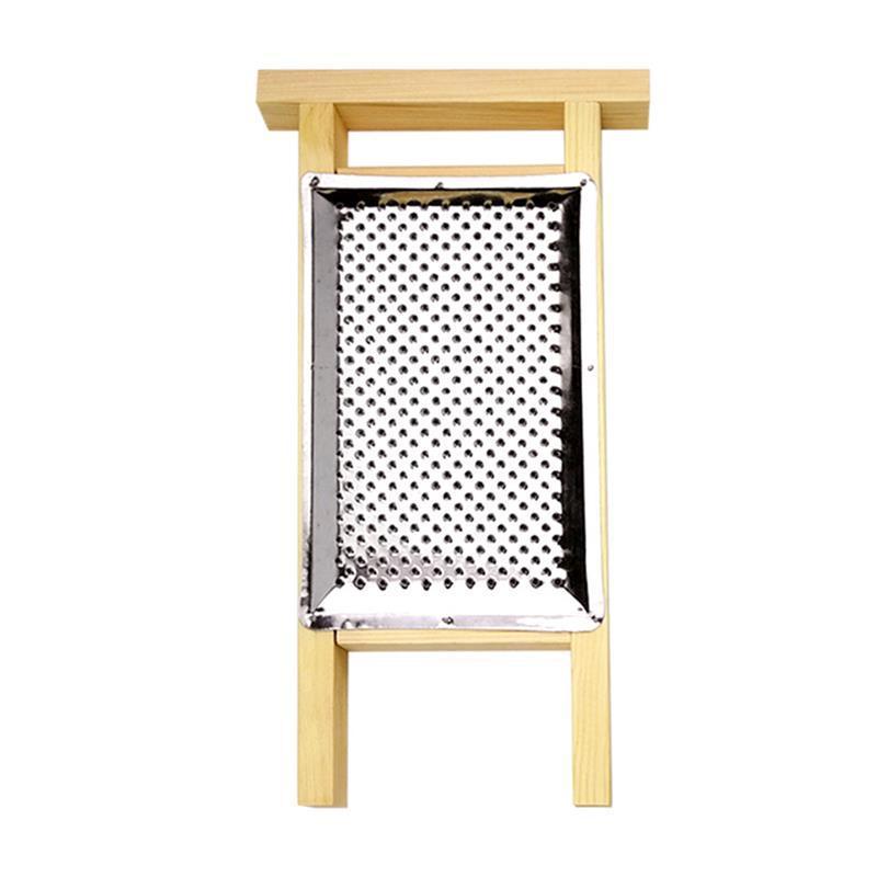 Nuevo molino de barro de acero inoxidable de madera de cocina molino de jengibre molino de puré de papas molino de fruta molino de alimentos suplementarios para bebés molino de alimentos