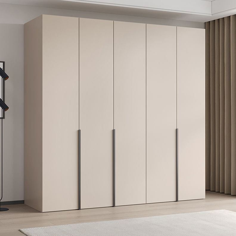 Light Luxury Solid Wood Wardrobe for Home Bedroom Rental Room Simple Modern Double Door Children's Wardrobe Small Apartment Simple Cabinet