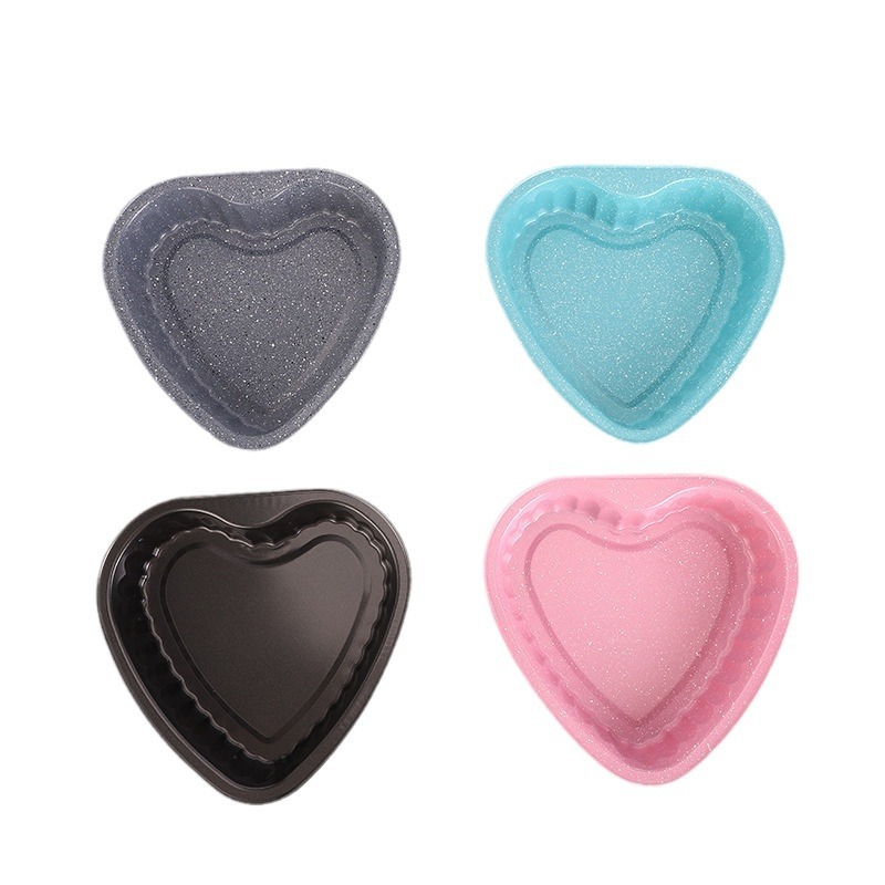 Amor transfronterizo de acero al carbono molde de la torta antiadherente herramientas para hornear hogar DIY pastel de pizza para hornear pan Qi Feng molde de la torta image 6