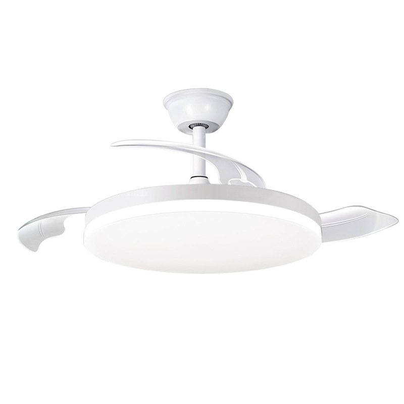 lámpara de ventilador invisible de espectro completo lámpara de sala de estar lámpara de comedor lámpara de dormitorio lámpara de ventilador silenciosa de frecuencia convertidora lámpara de ventilador de techo Zhongshan lámpara