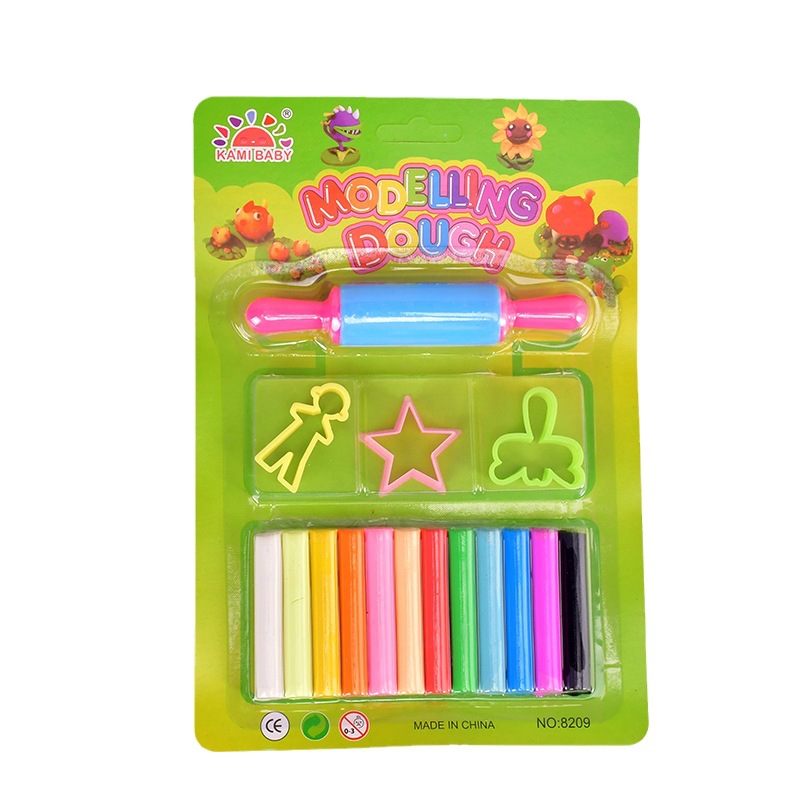 12 juguete de arcilla de color de protección del medio ambiente arcilla de goma arcilla suave DIY no manos sucias