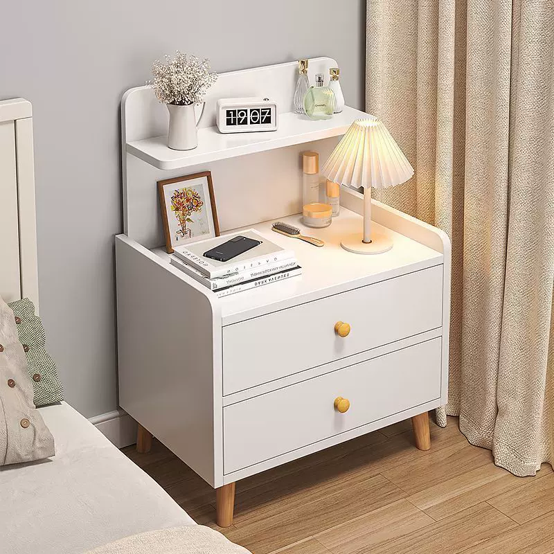E0级床头柜家用卧室小柜子出租房专用储物柜简易收纳床头置物架子