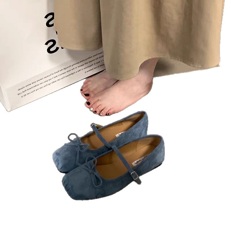 Summer black Mary Jane shoes flat