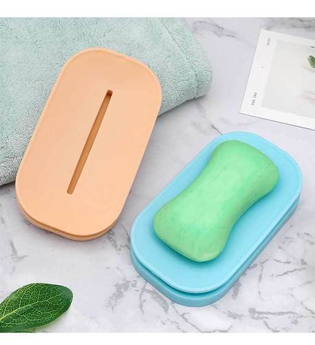 Creative double-layer soap dish for home bathroom without punching, travel portable soap dish holder, Nordic drain soap dish
