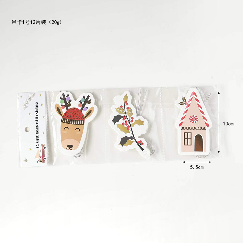 Nordicins tarjetas de Navidad elevadoras decoraciones de Navidad colgante árbol de Navidad colgante decoración tarjeta de mensaje