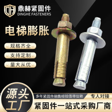 电梯膨胀 4.8级镀彩锌电梯膨胀电梯拉爆 重型壁虎电梯用膨胀螺丝