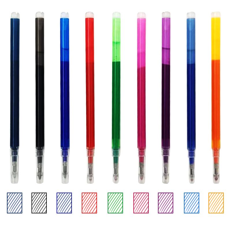 Cross-Border 11cm Erasable Pen Refill Amazon Momo Le 0.7mm Writing Thermal Friction Color Replacement Refill Stationery