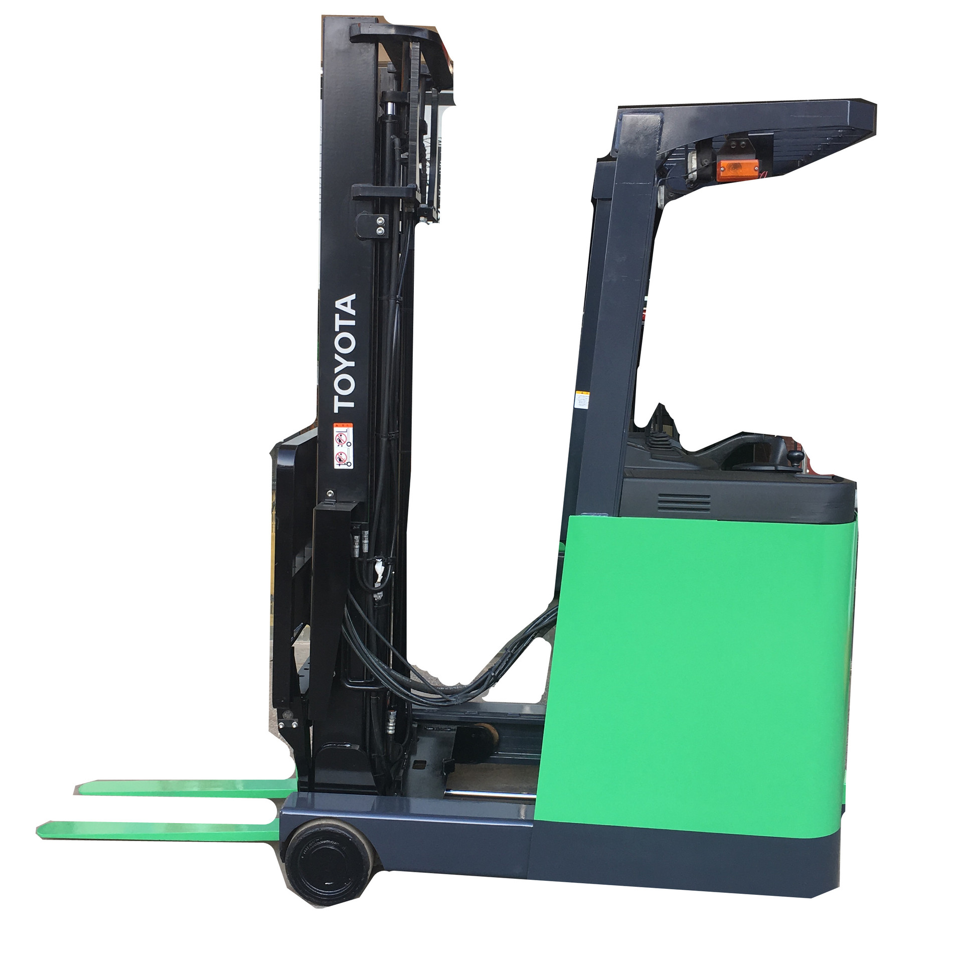 1.3吨丰田7FBR13站驾前移式电动叉车两节门架升高4米 前移式叉车