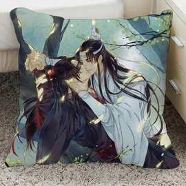 魔道祖师周边抱枕头魏无羡蓝忘机图片制作二次元动漫毛绒公仔等身