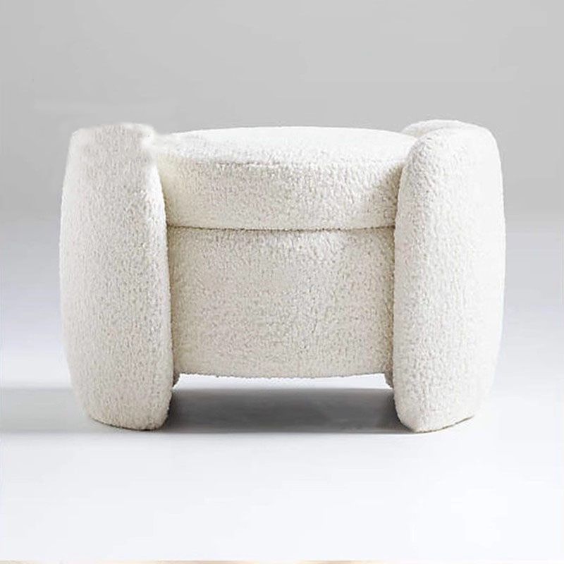 Nuevo cordero cachemire cachemire moderno simple cachemire cachemire salón taburete de cambio de zapatos casero taburete de cambio de zapatos de cama roja